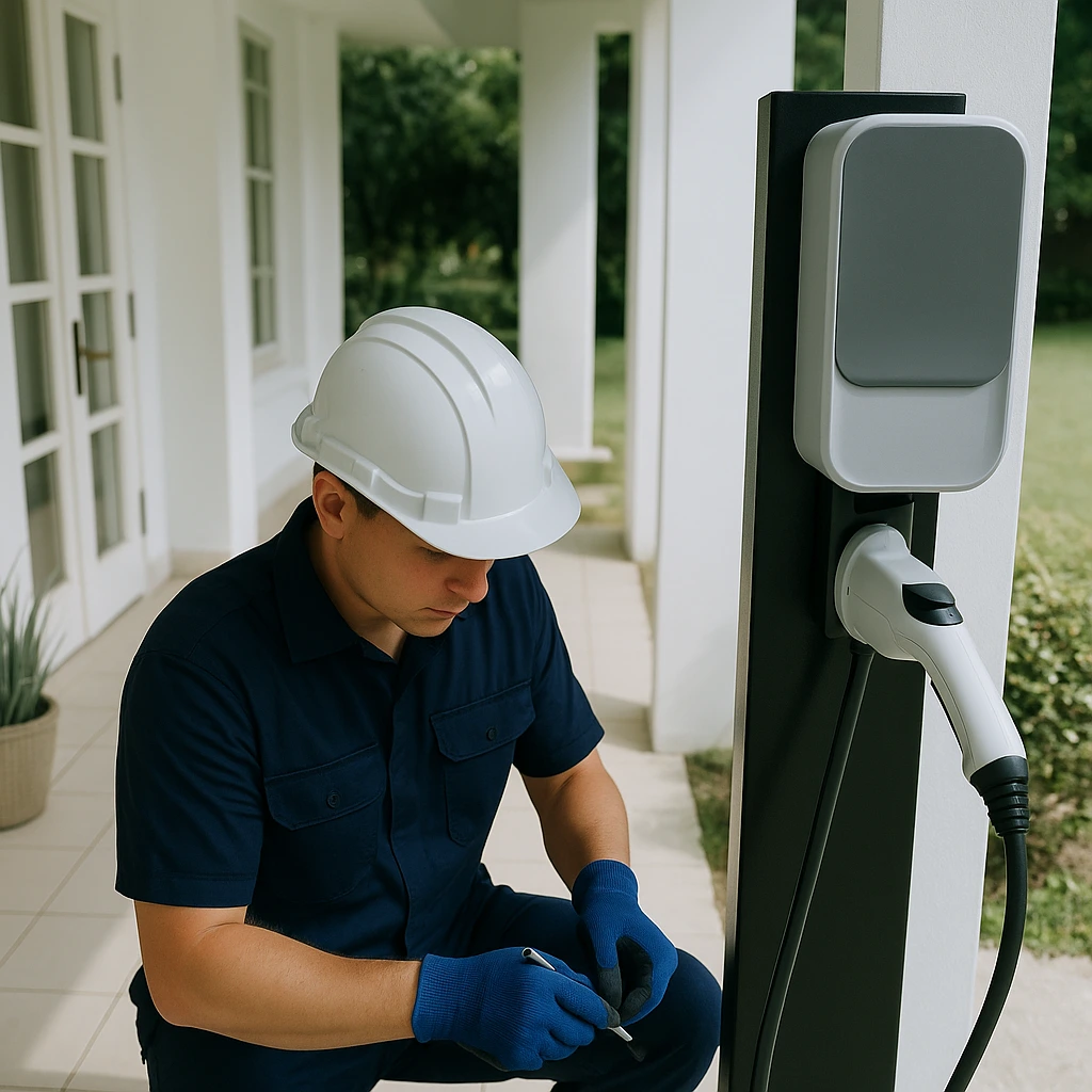 Thuisbatterij systeem in een woning