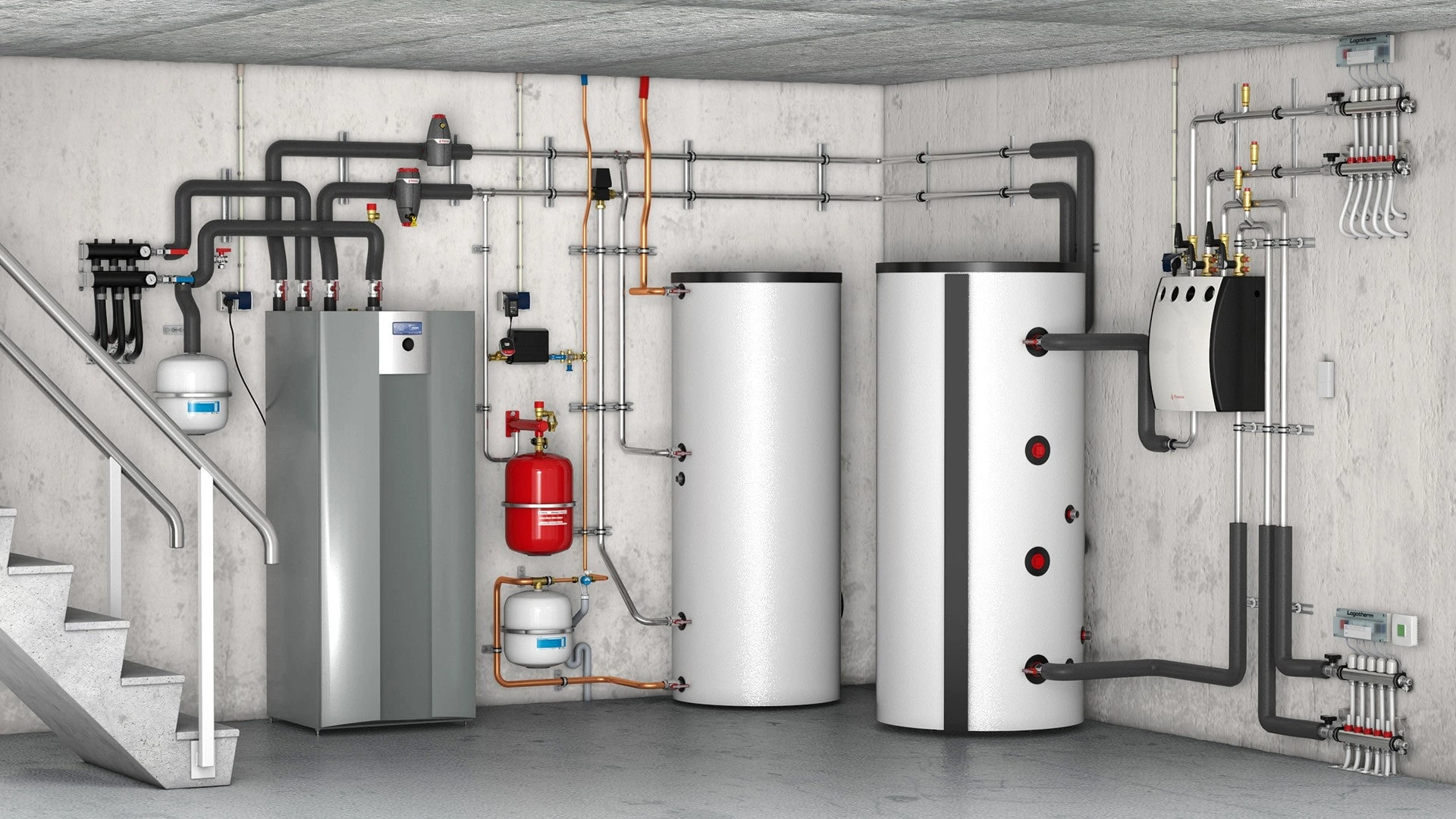 Warmtepomp installatie voor duurzame verwarming